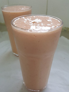 A picture of Mango Strawberry Melon Smoothie.