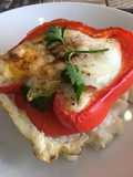 Huevos con pimiento