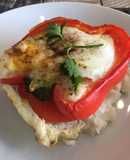 Huevos con pimiento