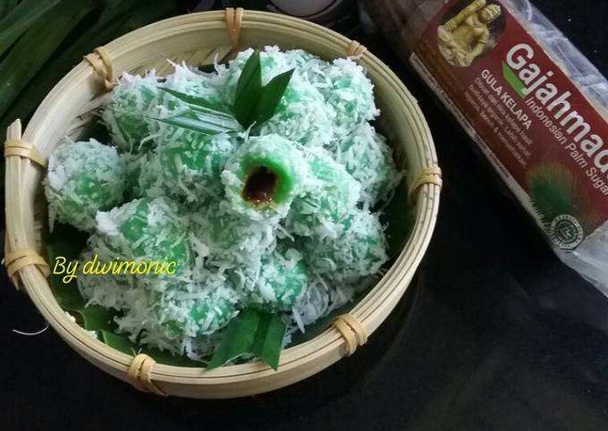 Resep klepon ketan isi gula jawa empuk dan lembut