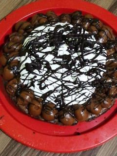 Una foto de Brownie de cacao amargo con nueces