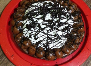 Una foto de Brownie de cacao amargo con nueces