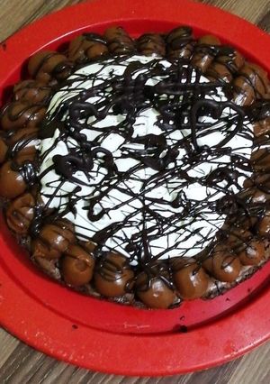 Una foto de Brownie de cacao amargo con nueces
