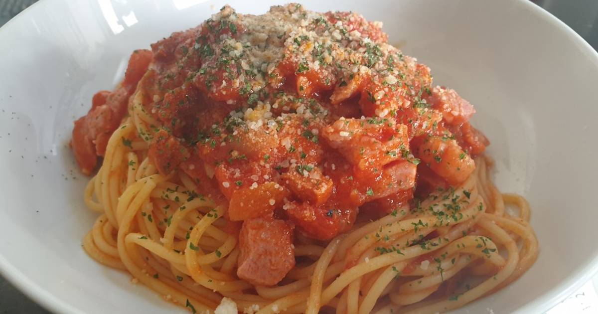 Tomato Pancetta pasta Recipe by Mike Purcell Cookpad