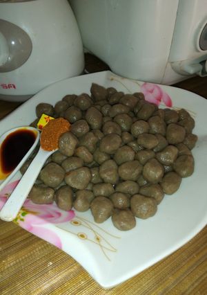 A picture of Flour dumpling ball.