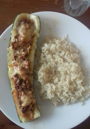 Une photo de Riz et courgette farcis
