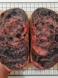 Angkak Charcoal Sourdough Bread (84% - Oven Tangkring)