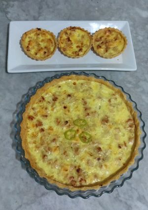 صورة لوصفة كيش بالدجاج