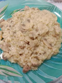 Una foto de Risotto de secreto y champiñones