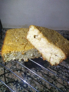 Una foto de Budín de avena light con pera