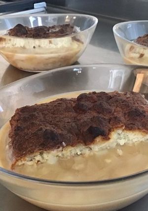 Une photo de Gâteau noix de coco & crème vanille caramel
