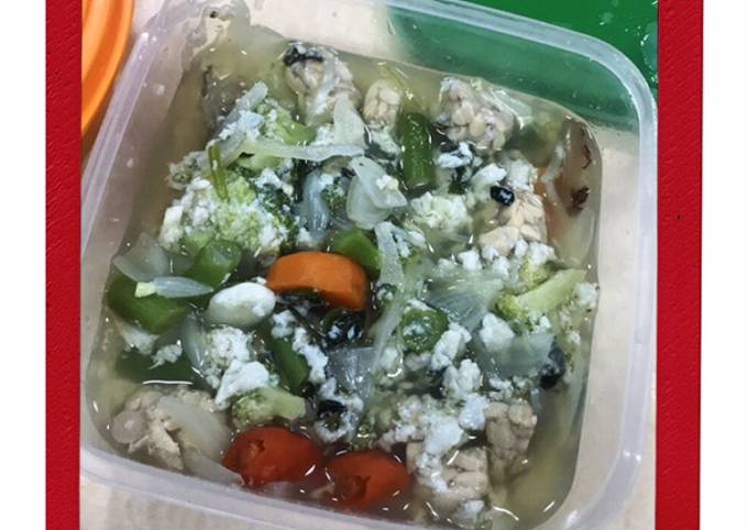 Langkah Mudah untuk Menyiapkan Soup brokoli buncis dan putih telur Anti Gagal