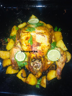 A picture of Simple Grilled whole chicken.