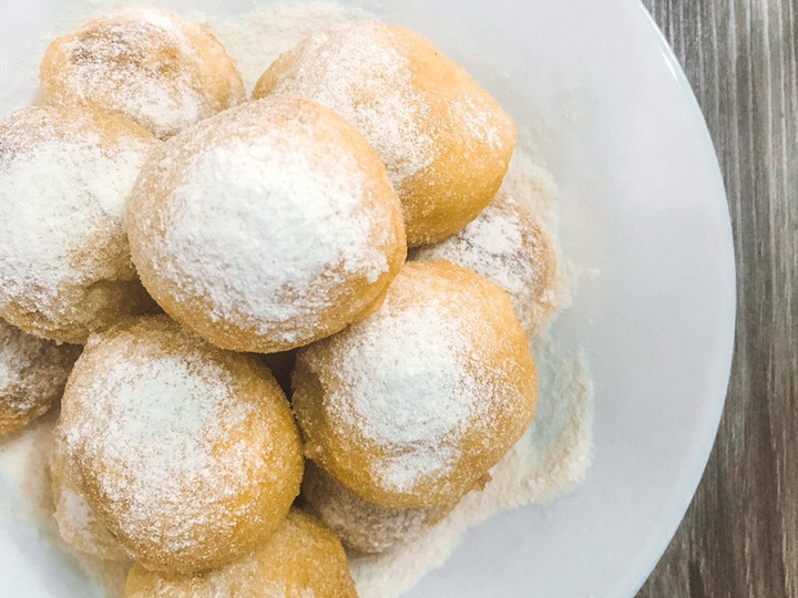  Resep termudah bikin Chapssal Doughnuts (Donat Ketan Ala Korea) yang sedap