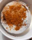 Rollito de canela saludable en tazón