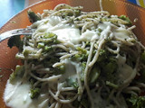 Spaghettis con brócoli y queso