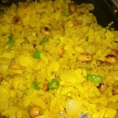 A picture of Poha home style simple and quick way.