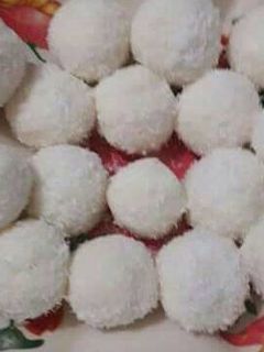 صورة لوصفة كرات جوز الهند