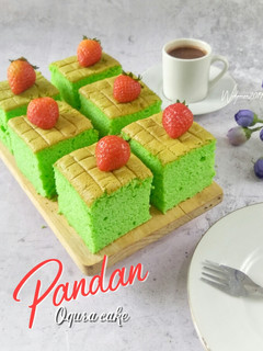 Foto resep Pandan ogura cake #Bandungrecook2_Inesetiawati
