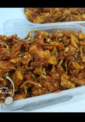 Foto resep Sambel Kering Teri Tempe Kentang