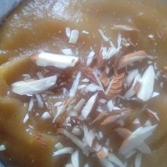 A picture of Besan halwa.