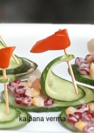 हैल्दी सलाद बोट (healthy salad boat recipe in Hindi) रेसिपी मुख्य फोटो