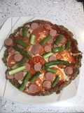 Pizza con masa de brócoli 🥦 (sin horno, en sartén)