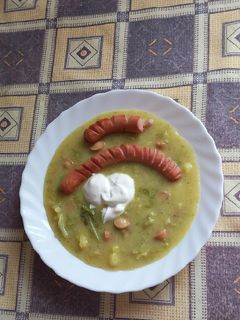 1091. Kelkáposzta főzelék sült virslivel #23 aranykoteny # recept fotója