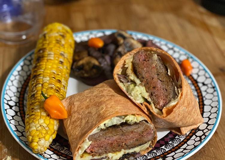 Recipe of Any-night-of-the-week Cheeseburger Wrap