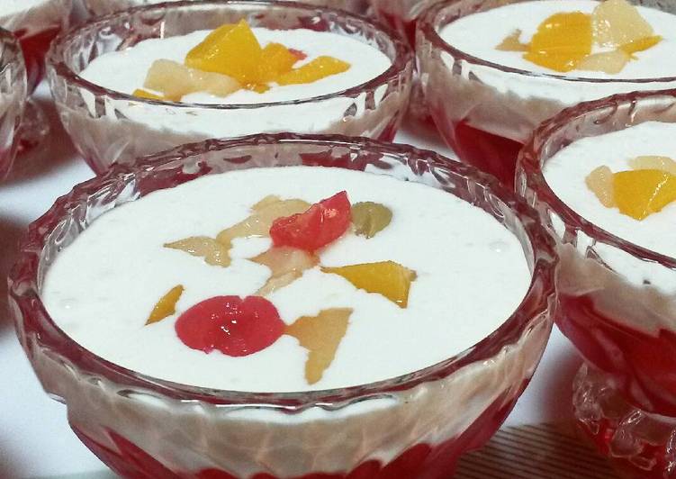 Bahan Jelly cream buah-buahan | Resep Membuat Jelly cream buah-buahan Yang Enak Dan Lezat