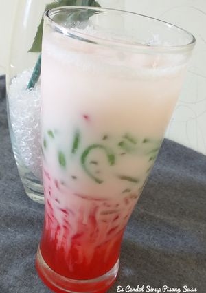 Foto resep Es Cendol Sirup Pisang Susu (Tape Singkong)