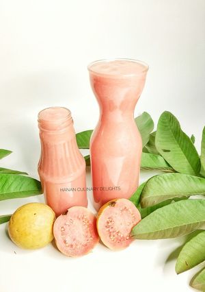 A picture of Pink guava juice.