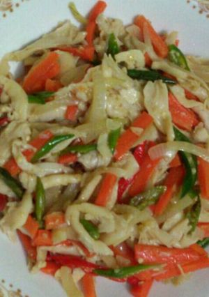 Foto resep Tumis Jamur "Pedas" Ceria