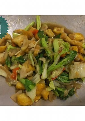 Foto resep Cah Sawi Tahu