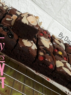 Foto resep Fudgy Brownies Panggang Shiny Crust