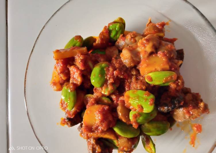 Balado kentang hatiampla pete