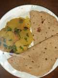 Quick potato veggie with chapati 😊(katli with roti) #mycookbook