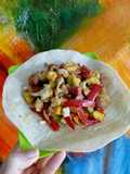 Wrap Abierto de Verduras y Chorizo 🧄🥦🌶