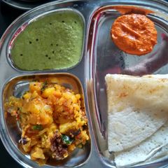 A picture of Red Chutney for Mysore Masala Dosa.