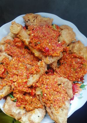 Foto resep Telur dadar geprek