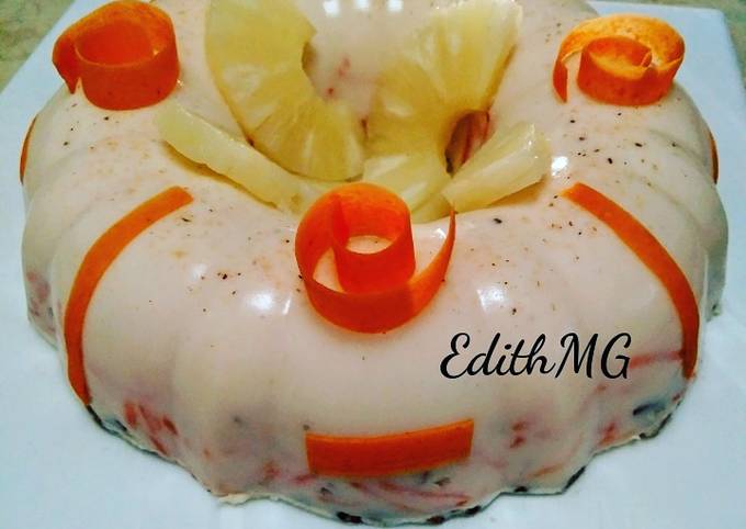 Gelatina de piña, zanahoria y nuez Receta de edithir76- Cookpad