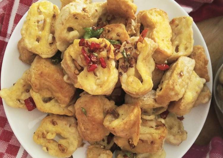 Tahu Crispy Cabe Garam (Bahan Sisa)