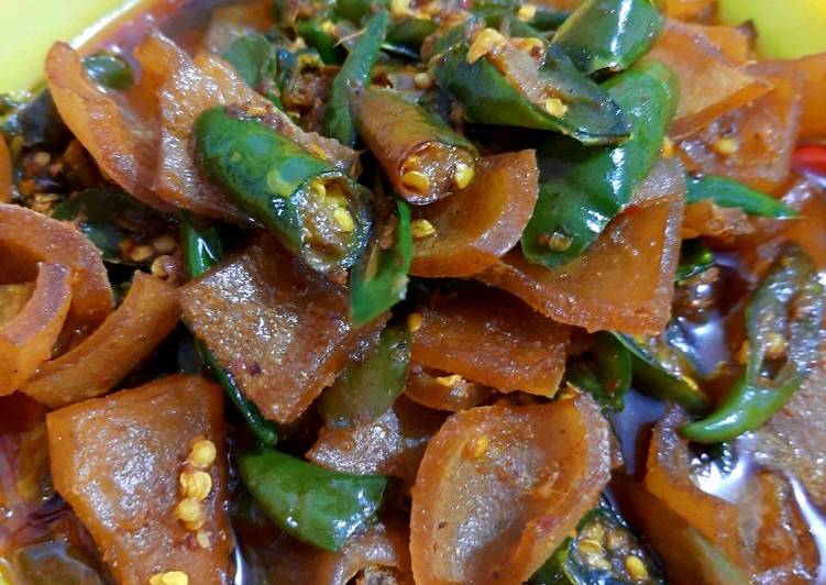 Easiest Way to Prepare Perfect Kikil Cabe Ijo