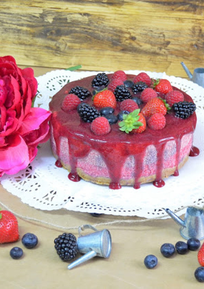 Una foto de Tarta de frutos rojos
