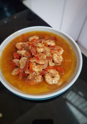 Foto resep Udang masak asam jawa