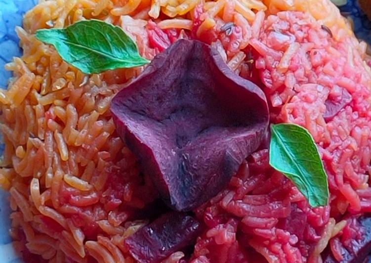 Beetroot khichdi