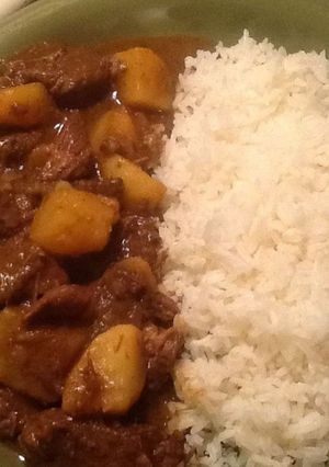 A picture of Soya aloo chunks.