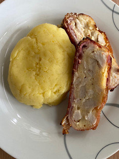 Baconos csirkemell őzgerinc formában recept fotója