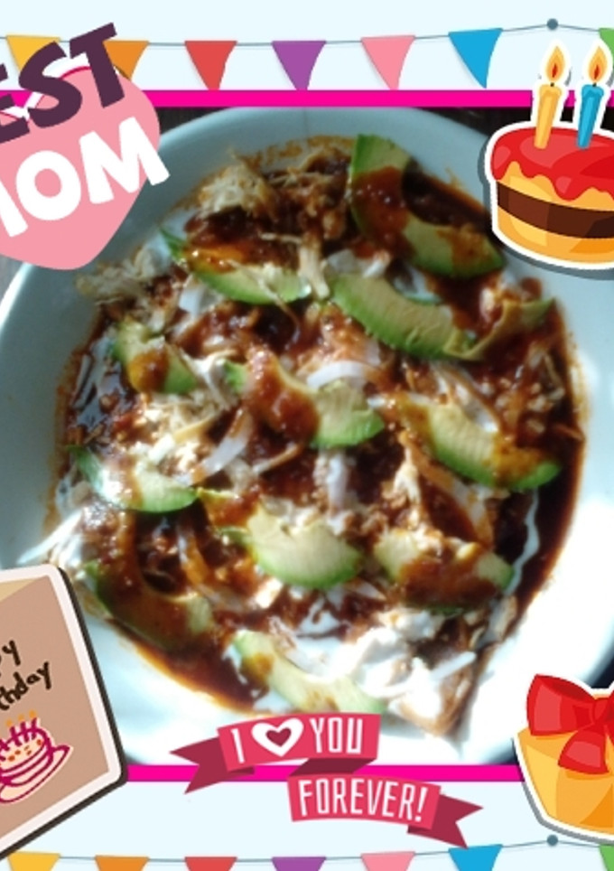 Una foto de 🎉Enchiladas de Mole🎊