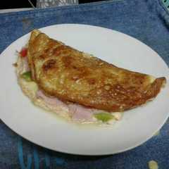 Una foto de Omelette de Jamón y Verduras